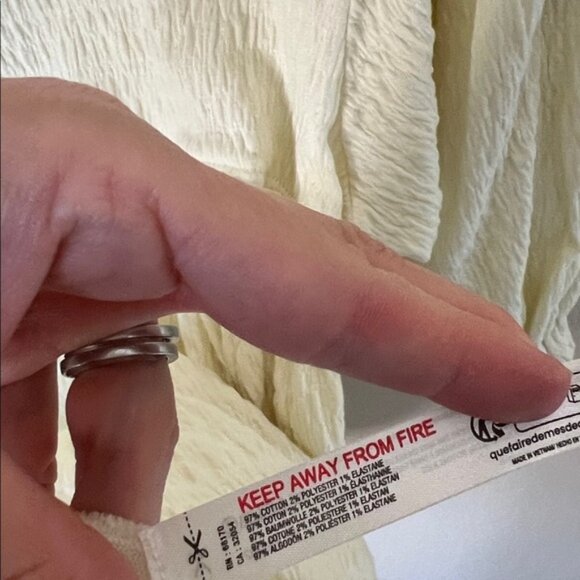 Free people get obsessed ivory smocked babydoll dress - Picture 6 of 8